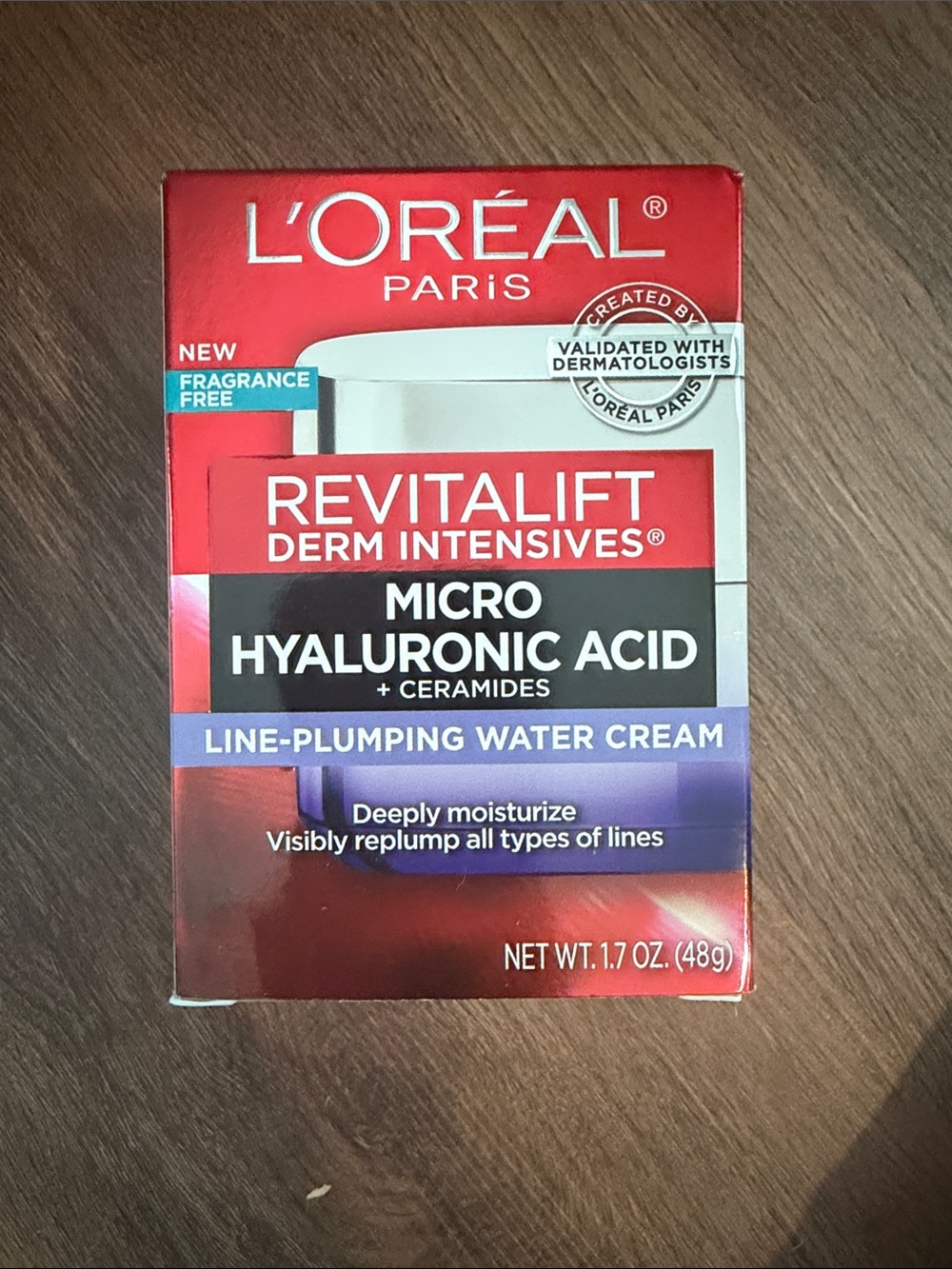 L'Oréal Revitalift Derm Intensives Micro Hyaluronic Acid Water Cream NIB $33